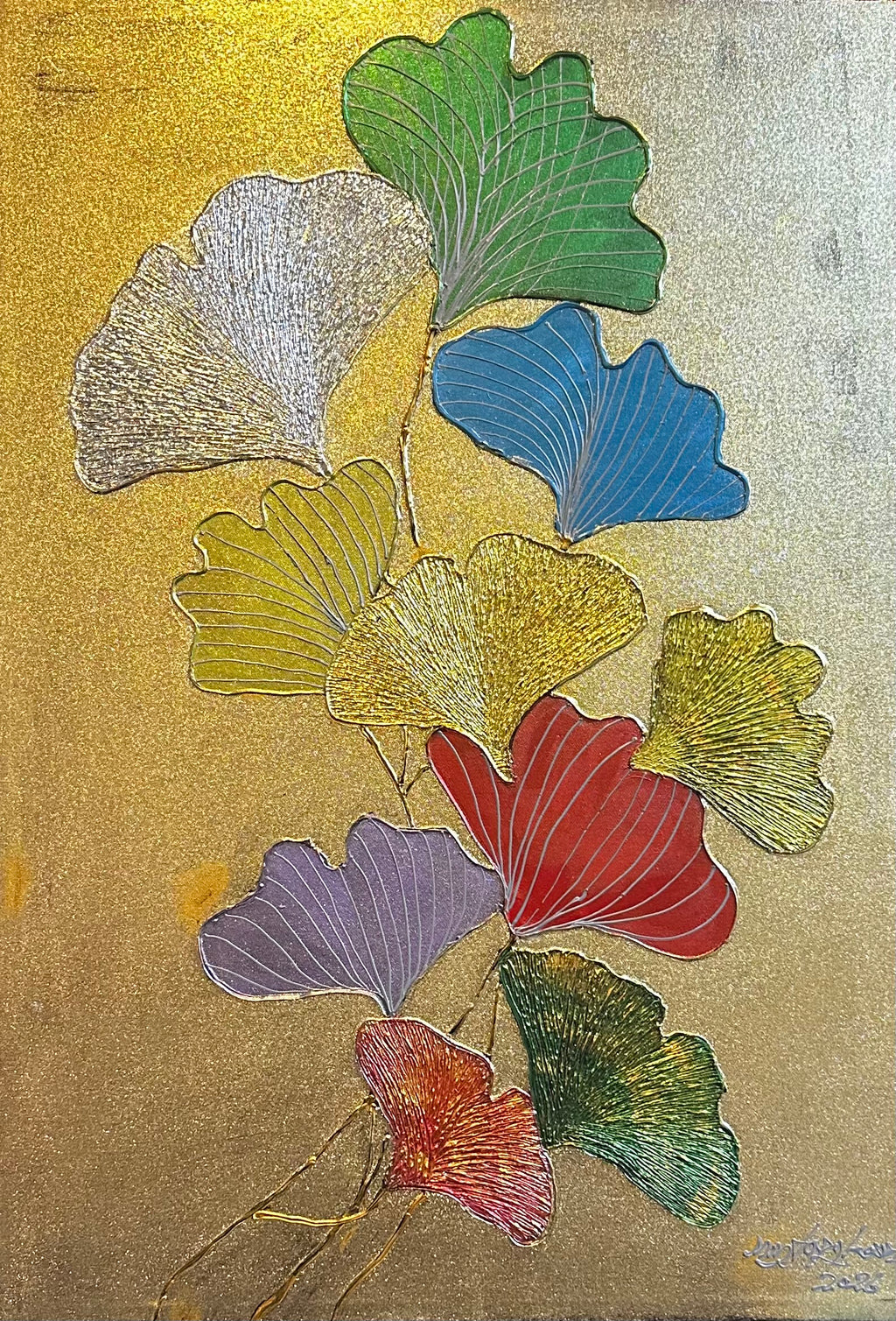Gold flower001