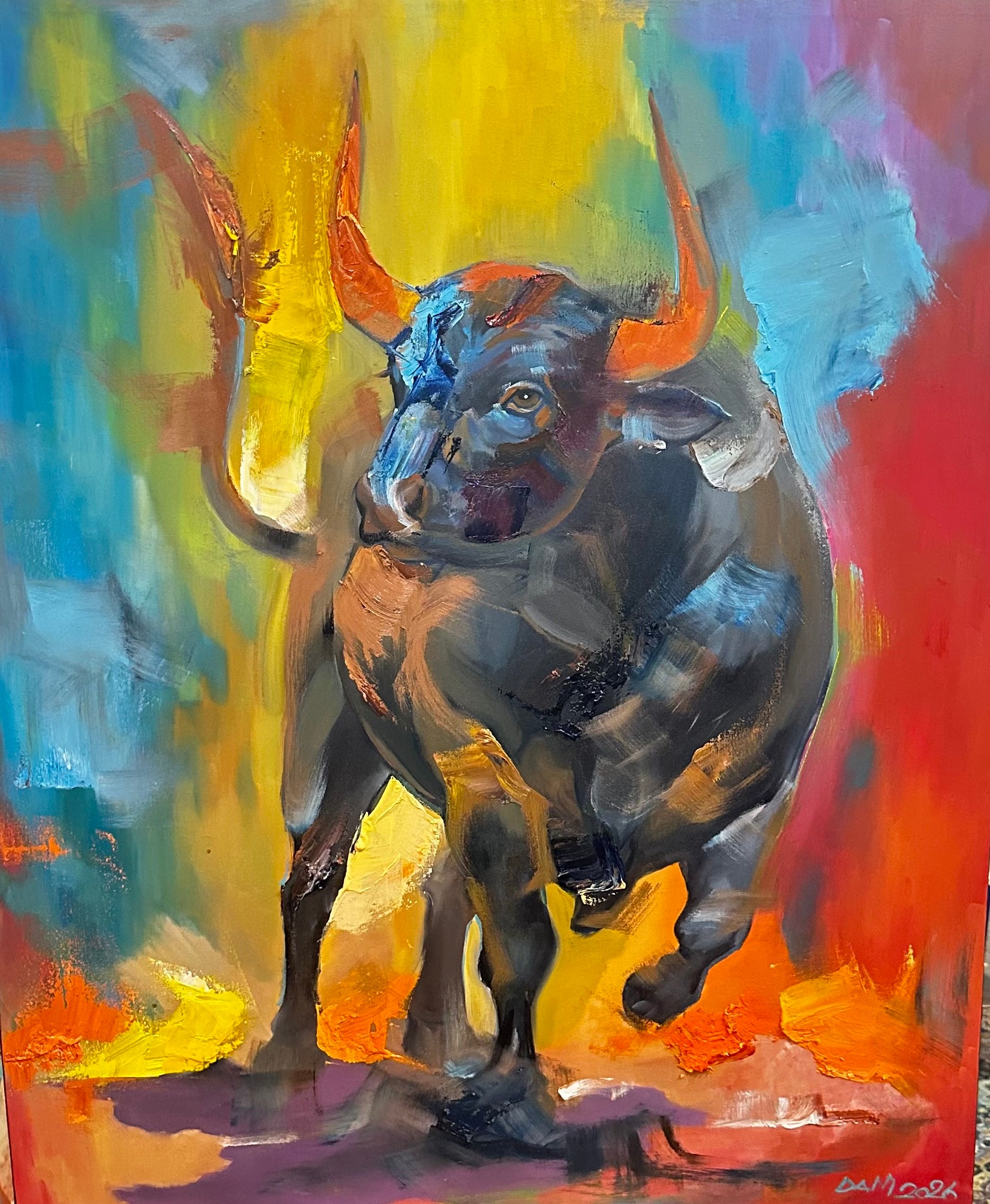 Rainbow power bull