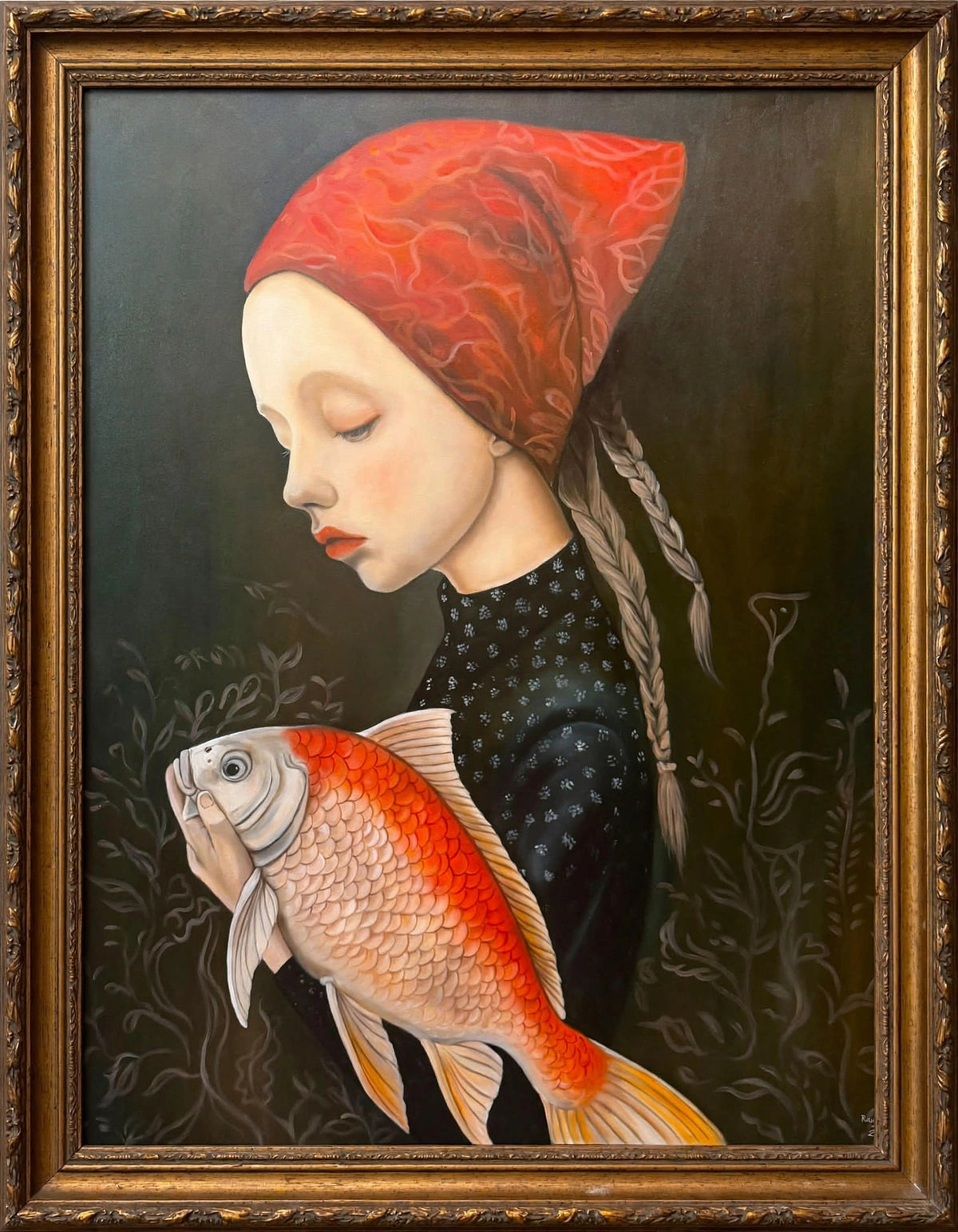 Girl with the Koi