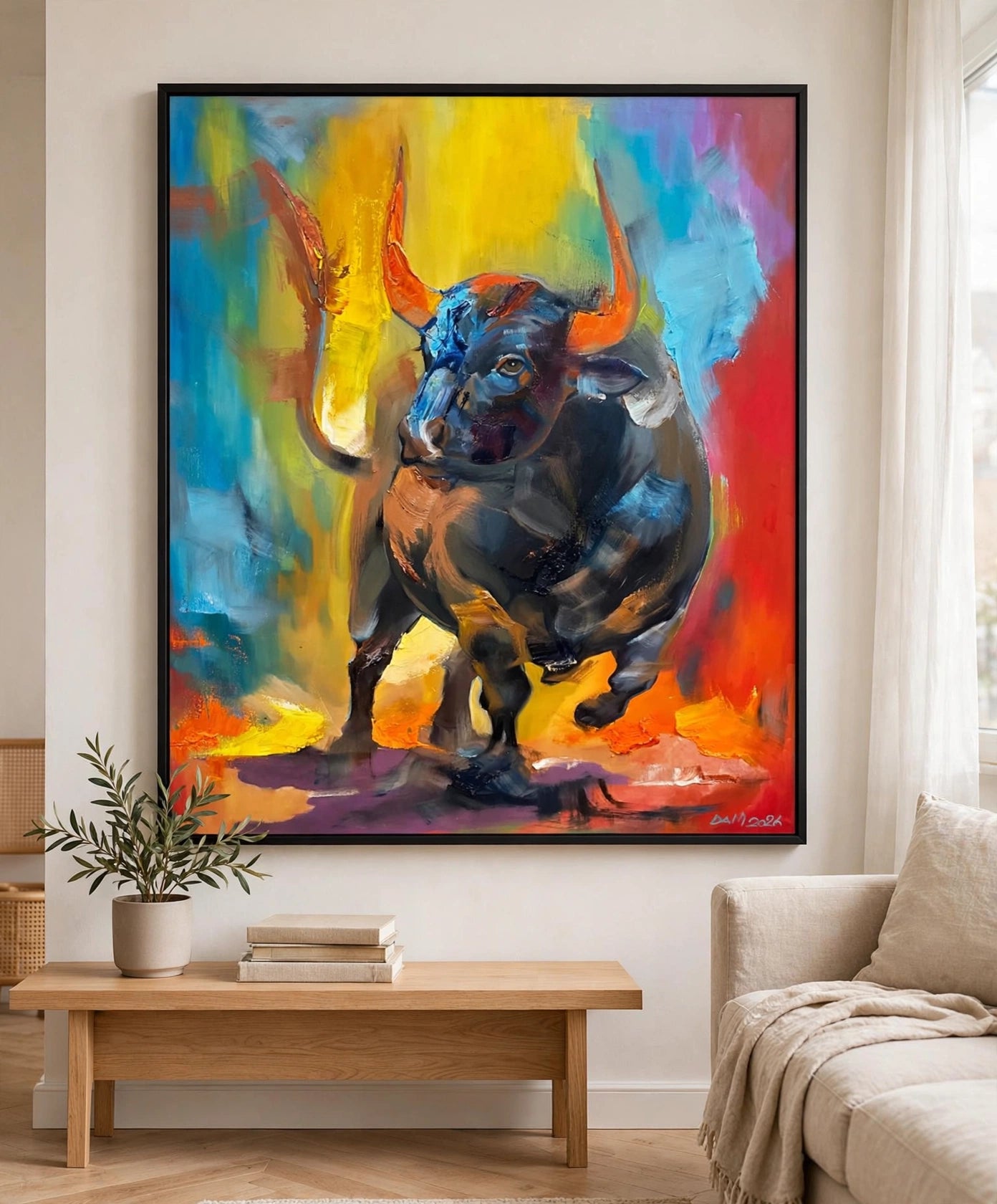 Rainbow power bull
