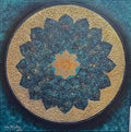 Golden Teal Mandala