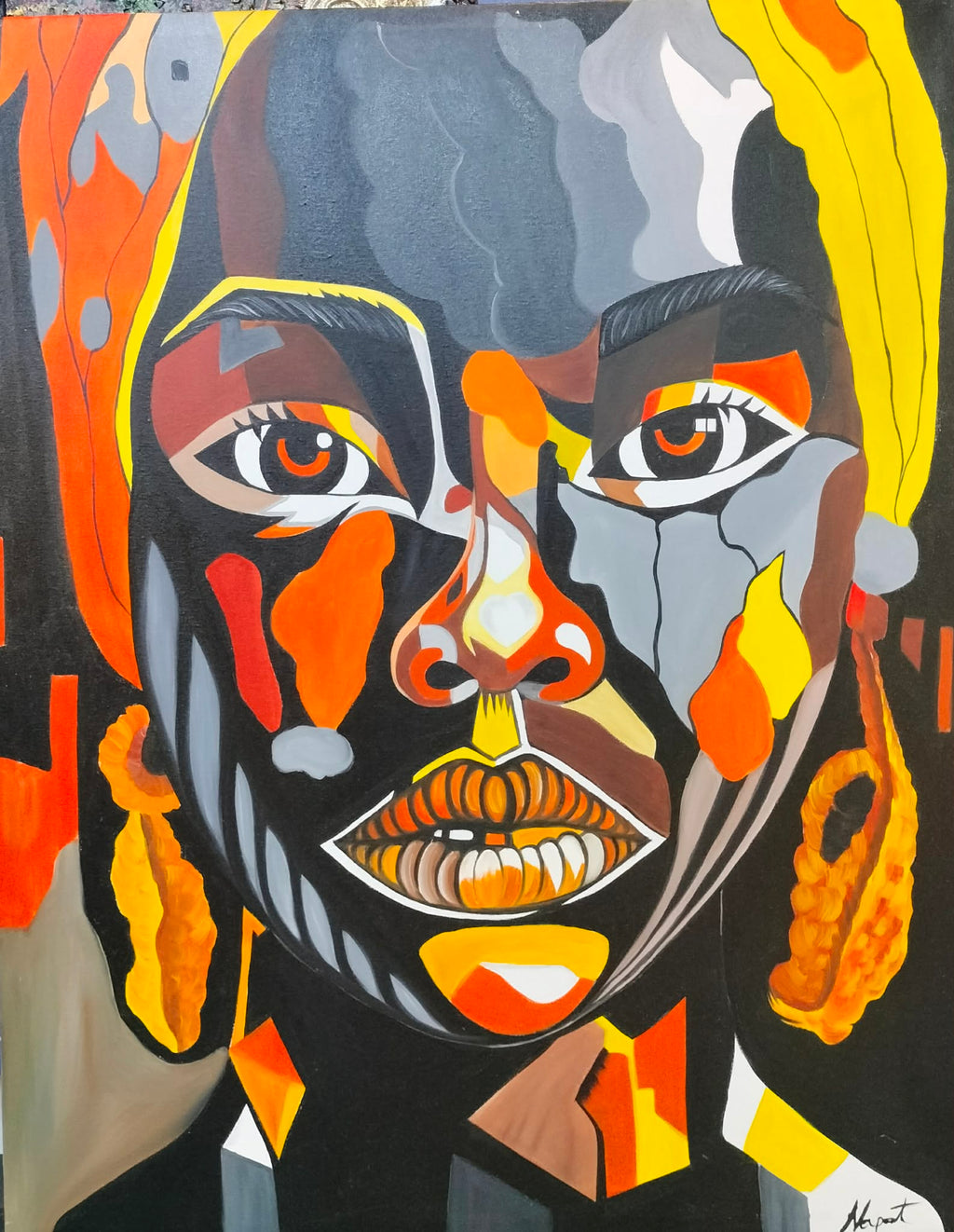 Lady abstract 001